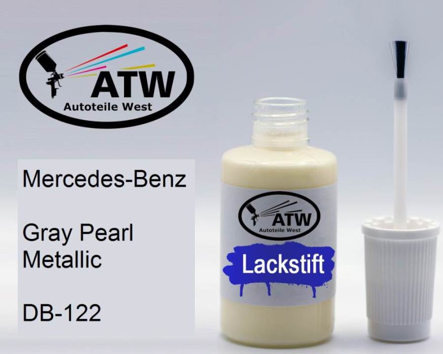 Mercedes-Benz, Gray Pearl Metallic, DB-122: 20ml Lackstift, von ATW Autoteile West.